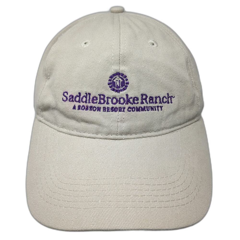 Apollo USA Baseball Cap Beige OSFM SaddleBrooke Ranch Robson Resort Purple Hat